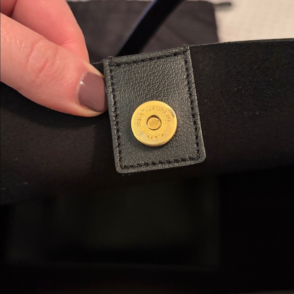 Yves Saint Laurent Black Leather Tote - Picture 13 of 14